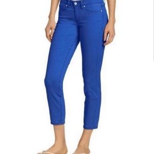 Calvin Klein Royal Blue Skinny Crop Pants 8 Medium
